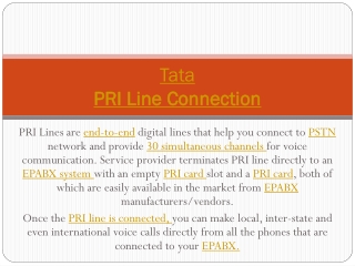 Tata pri line connection price/cost - tariff plans | Call: 9036000187