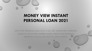 Personal Loan Upto 5 Lakh, Go With MoneyView Loan.