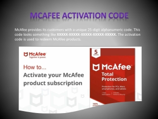 Mcafee.com/activate - Enter Product Key - Download Install & McAfee