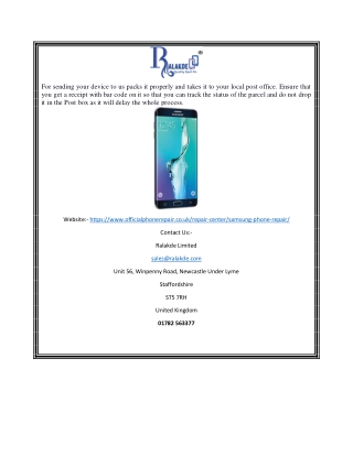Samsung Phone Repair UK | Officialphonerepair.co.uk