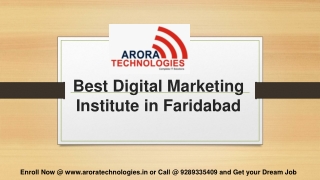 Digital marketing institute in faridabad