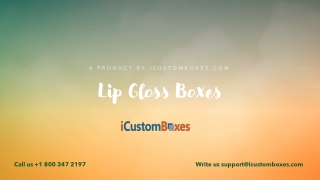 Lip Gloss Boxes