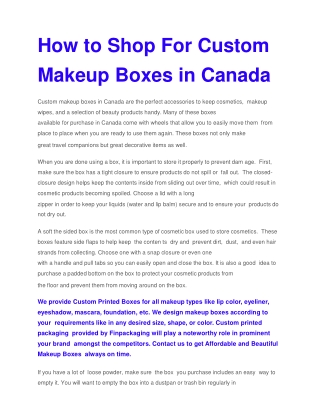 Best Makeup Boxes