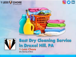 Best Dry Cleaning Service in Drexel Hill, PA – 1LessChore