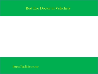 Best Eye Clinic in Velachery