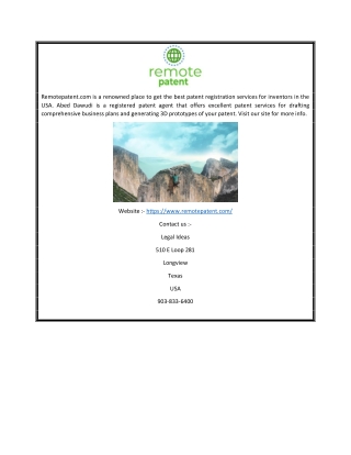Patent Registration Services for Inventors USA | Remotepatent.com