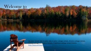 Rent a cottage in ontario