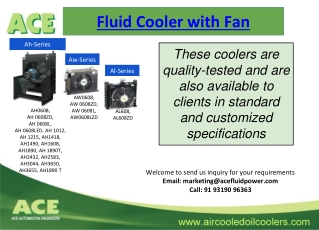 Fluid Cooler with Fan