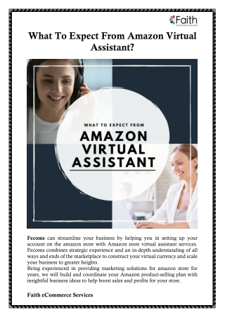 What To Expect From Amazon Virtual Assistant?
