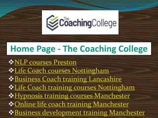 Business Coach training Lancashire