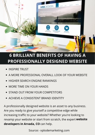 6 BRILLIANT BENEFITS OF HAVING A PROFESSIONALLY DESIGNED WEBSITE