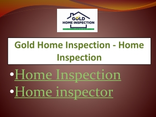 Home Inspection