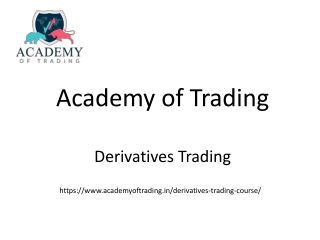 Derivatives Trading