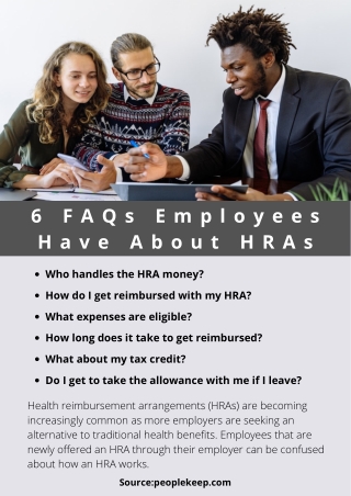 6 FAQs employees have about HRAs