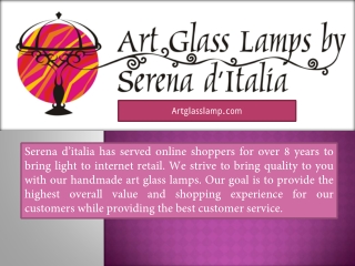 Art Glass Lamp By Serena d’italia