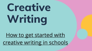 What Is Creative Writing?