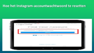 Hoe het Instagram-accountwachtwoord te resetten