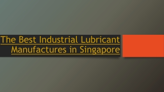 Functionality to fabricate lubricants Oil