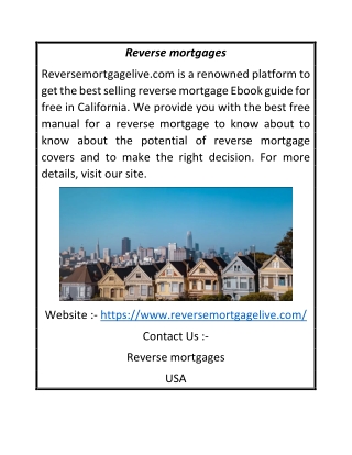 Free Guide for Reverse Mortgage Brokers Online | Reversemortgagelive.com