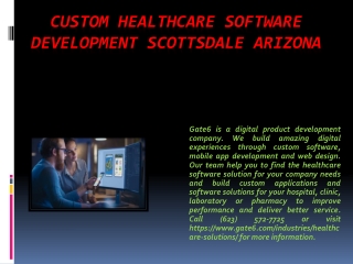 Custom Healthcare Software Development Scottsdale Arizona