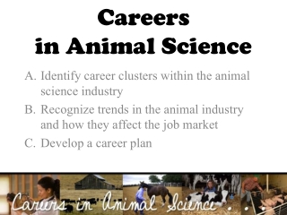 Careers in Animal Science