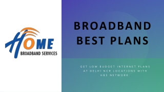 Broadband Best Plans