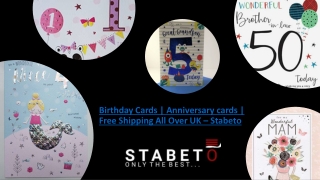 Birthday Cards | Anniversary cards | Free Shipping All Over UK – Stabeto