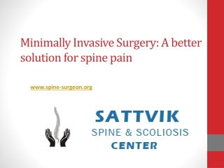 Minimally Invasive Surgery with best Spine surgeon In India