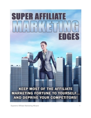 Super Affiliate marketing cource or program