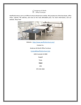 Office Furniture Showroom | Awofficefurniture.com