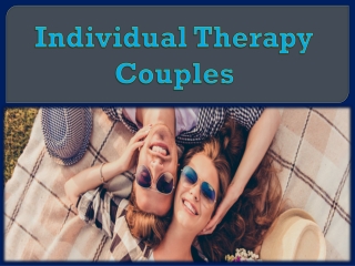 Individual Therapy Couples
