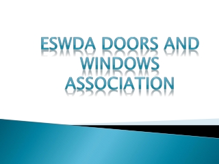 ESWDA - Doors and Windows Association