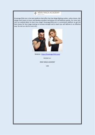 Krav Maga Online | Kravmaga.fithit.com