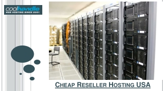 Cheap Reseller Hosting USA
