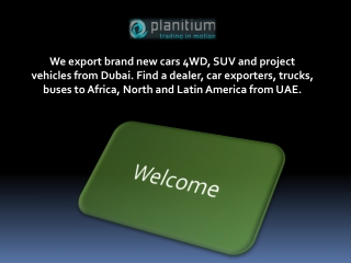 A Simple And Quick Guide On Brand New Cars Export From Dubai