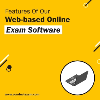 Features of Our Web-based Online Exam Software