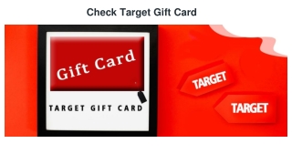 Target Gift Card Balance | Target Check Gift Card Balance