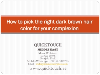 How to pick the right dark brown hair color for your complexion