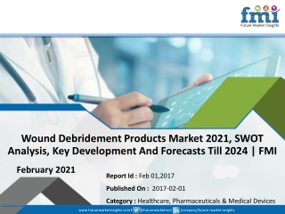 Wound Debridement Products Market to Emerging Growth Analysis, Future Demand and Business Opportunities
