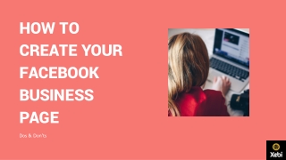 Facebook business page setup - a step-by-step guide.