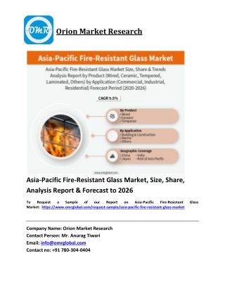 Asia-Pacific Fire-Resistant Glass Market Trends, Size, Competitive Analysis and Forecast 2020-2026