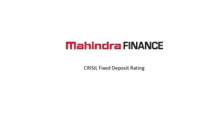 CRISIL Fixed Deposit Rating