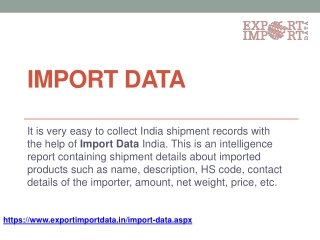 Indian Import Data