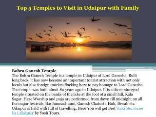 Top 5 Temples to Visit in Udaipur with Family