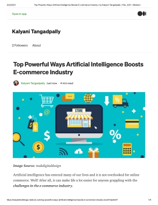 Top powerful ways artificial intelligence boosts E-commerce industry