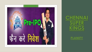 Chennai Super kings IPO