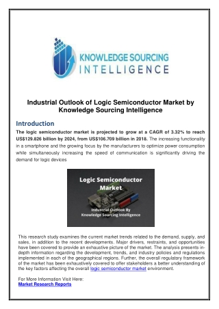 Industrial Outlook of Logic Semiconductor Market