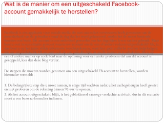 Facebook klantenservice ga online voor het beste resultaat