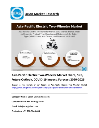 Asia-Pacific Electric Two-Wheeler Market Size & Growth Analysis Report 2025