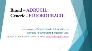 Fluorouracil 5fu Medication Cost, Dosage, Uses & Side Effects